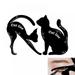 Clearance 2Pcs Cat Line Stencils Pro Eye Makeup Tool Eyeliner Stencils Template Shaper Model Eyebrows Eyeshadow