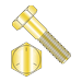 Hex Bolts Grade 5 Yellow Zinc 3/8 -16 x 1 3/8 (Quantity: 100 pcs) Fully Threaded UNC Thread (Thread Size: 3/8 ) x (Length: 1 3/8 )