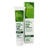 Desert Essence Natural Tea Tree Oil Ultra Care Fluoride Free Toothpaste Mega Mint 6.25 oz 3 Pack