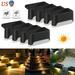 Cocobaby 8pcs/set Solar LED Bright Deck Lights Outdoor Garden Patio Railing Decks Path Lighting