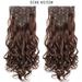 MIARHB 7-piece Set Matte Clip Wig Curly Hair Big Wave Wig Piece