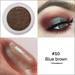 Guvpev Mineral Eyeshadow Pigment Waterproof Loose Glitter Eyeshadow Long Lasting Sparkling Finish Eye Shadow With High-Pigment Formula Easy To Create High-Impact Eye Looks - Brown 2