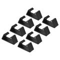 Uxcell Patio Furniture Clips Sofa Clamps Wicker Rattan Chair Fasteners Black 16 Pack