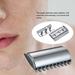 Andoer 1PC Traditional Replacement Safety Razor Head Chrome Scalloped Bar Double Edge Safety Razor Head Shaving Open Comb Head for Men Barber Male Home Use Shaving Tools