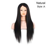 Female Wig Head Model Hair Training Mannequin Head with Holder for Haircut Salon New