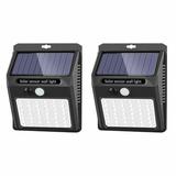 2 Pack-25LED Solar Power Motion Sensor Wall Light Holiday Christmas Decoration Outdoor Waterproof Garden Christmas Lights