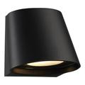 WAC Lighting Mod 7 1-Light LED Aluminum Indoor and Outdoor Wall Light in Black