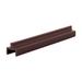 CRL D601DU Duranodic Bronze Aluminum Single Bottom Rail 144 Stock Length