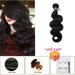 Woman Girl Real Soft Sliky Full Head Curly Wavy Hair Real Hair 7A Unprocessed Virgin Brazilian Hair Bundles Human Hair Straight Extensions Natural Black 1 Bundle 50g/100g