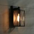 LNC 1-Light Matte Black Finish Outdoor Wall Sconce/Transitional Style outdoor Lightingf Fixture 5.5 L x 9.5 H x 6 W