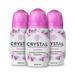 CRYSTAL Deodorant - Mineral Roll on Vegan Deodorant for Women and Men Unscented - 2.25 fl. oz. (3 Pack) (Packaging May Vary)