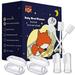 [60 Pcs] Little Fox Baby Oral Cleaner +2 Pcs Finger Toothbrush with Cases Baby Tongue Cleaner Newborn Toothbrush Disposable Tongue and Gum Cleaner Infant Oral Care and Cleaning for 0-36 Month Baby