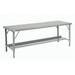 Global Industrial 606760 96 x 28 in. Heavy-Duty Extra Long Folding Assembly Workbench Gray