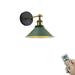 FSLiving 1-Light 100 Lumens Led Remote Control Battery Run Cordless Lamp Dark Green Wall Sconce Light Fixture for Bedroom Bathroom Wall Decor- Easy Installation Dimmable Battery Not Included