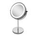 Magnifying Lighted Makeup Mirror Double-Sided 1x/10x Magnifying 18 LED Lights 360 Rotation 7 Round Standing Illuminated Vanity Mirror By PAKASEPT