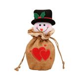 VerPetridure Christmas Santa Snowman Gift Bag Candy Bag Christmas Eve Apple Bag Storage Bag Decoration Pendant