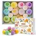 Naipo Bath Bombs Gift Set 12 Bath Bombs and 4 Foot Bath Balls for Women Handmade Bathbombs for Mom and Dad Shea & Coco Butter Dry Skin