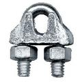 Peerless 4503440 1/4 Cable Clips 10 Pack Zinc Plated Malleable Wire Rope Clips (UPC Tagged)