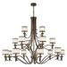 Kichler Lighting - 18 Light Chandelier - Lacey - Eighteen Light 3-Tier