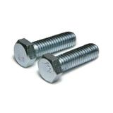 1/2-13 x 7/8 Hex Head Cap Screws Steel Grade 2 Zinc Plating (Quantity: 50 pcs) - Coarse Thread UNC Fully Threaded Length: 7/8 Inch Thread Size: 1/2 Inch