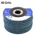 100 Pcs 4-1/2 X 7/8 inch 40 Grits Premium Zirconia Flap Discs Grinding Wheel Sandpaper for Grinding