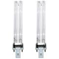 HQRP 2-Pack 9W UV-C Bulb for GermGuardian EV9LBL UV-C Bulb Replacement fits EV9102 REV9102 GG3000BCA Air Sanitizer