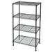 Gzxs 4-Tier Industrial Welded Wire Shelving Metal Storage Shelf Black