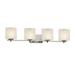 Justice Design Group Por-8444-30-Plet Limoges 4 Light 37 Wide Bathroom Vanity Light -