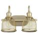 Apsley Poplars 2 Light Bathroom Light in Transitional Style 14.5 inches Wide By 10.5 inches High-Aged Brass Finish Bailey Street Home 183-Bel-3400917