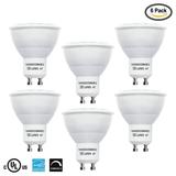 Light Blue USA LED GU10 MR16 40Â° 50W Equivalent 7 Watt 3000K Soft White 550LM Landscape Spot Track Light Bulb (6-Pack)