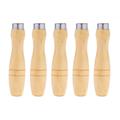 5pcs Wooden Handle for File Cutting Tool Craft - 6.2MM Inner Hole