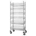 24 Deep x 24 Wide x 69 High 6 Tier Mobile Deep Basket Unit