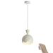 FSLiving USB Charging Dimmable Cordless Remote Control Battery LED Pendant Light Fixture Low-Voltage 5V LED Modern Design White Metal Ceiling Light for Laundry Dorm Bedroom Easy to Install-1 Light