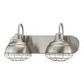 Millennium Lighting Neo-Industrial 2 Light Bathroom Vanity Fixture Satin Nickel Nickel Satin