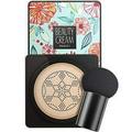 Pre-Makeup Air Cushion B.B Cream Waterproof Brightens Concealer Foundation+Mushroom Sponge B Abs