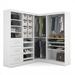 Atlin Designs 82 4-Piece Corner Storage Unit in White