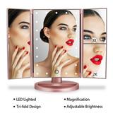 PLN- Lighted Makeup Mirror Tri-fold Vanity Mirror
