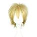 Unique Bargains Wigs for Women 12 Gold Tone Wigs with Wig Cap Short Hair