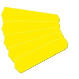 52 in. New Kids Room Decor Ceiling Fan Blades Yellow
