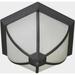 Forte Lighting 17007-02 Energy Efficient Transitional Outdoor Ceiling Fixture - Black