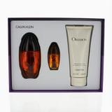 Obsession by Calvin Klein 3 Piece Gift Set with 3.3 oz for Women