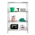 Honey-Can-Do 4-Tier Adjustable Steel Storage Shelves Chrome Holds up to 350 lb per Shelf