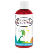 8 oz CRIMSON RED Custom Body Art Water-Based Airbrush Face and Body Paint Make-Up