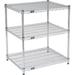 Nexel ESD Wire Shelving Starter - 3 Tier - 24 W x 24 D x 34 H