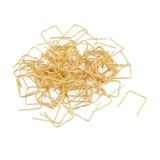 Unique Bargains 100 Pcs Chandelier Connector Buckle 12mm Wide Gold Tone for Fastening Crystal