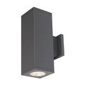 Wac Lighting Dc-Wd05-Ss Cube Architectural 2 Light 13 Tall Led Outdoor Wall Sconce -
