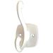 Liberty 139608 3 3/4 Scroll Hook w/ Wide Base White Finish