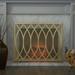 Noble House Elianna Modern Single Panel Iron Firescreen Gold Finish