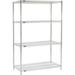 Nexel ESD Wire Shelving Starter - 4 Tier - 54 W x 24 D x 86 H