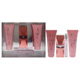 New Brand Prestige 4 Woman Delicious 4 Pc Gift Set 3.3oz EDP Spray 0.5oz EDP Spray 4.3oz Shower Gel 4.3oz Body Lotion